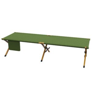 Sammenklappelig feltseng med bæretaske 196 x 64 x 45 cm gæsteseng op til 200 kg til udendørs campingrejser